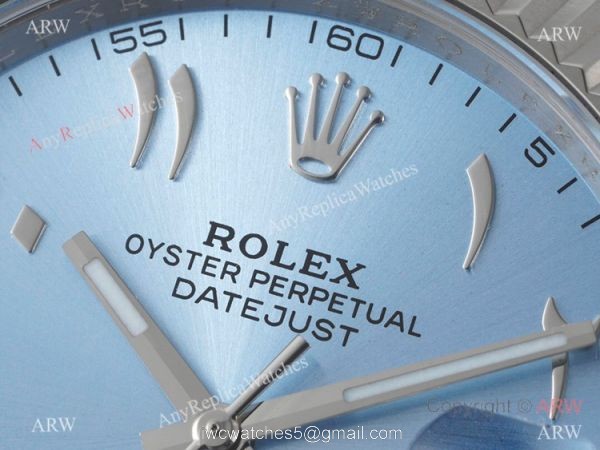 2022 New Super Clone Rolex Datejust Ice Blue Middle East Dial 41mm DIW 3235 904l Stainless Steel 3