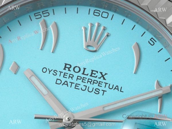 2022 New! Super Clone Rolex Datejust Middle East Edition 41mm Watch DIW Swiss 3235 904l Steel Baby Blue Dial 3