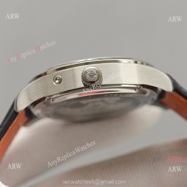 Top Replica IWC Portuguese Black Face 42 MM Men Moonphase Watch 3