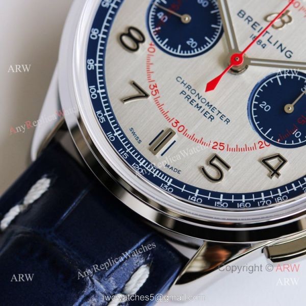 GF Factory Breitling Premier B01 Bentley Limited Edition Watch A7750 Blue Arabic Markers 42mm 3