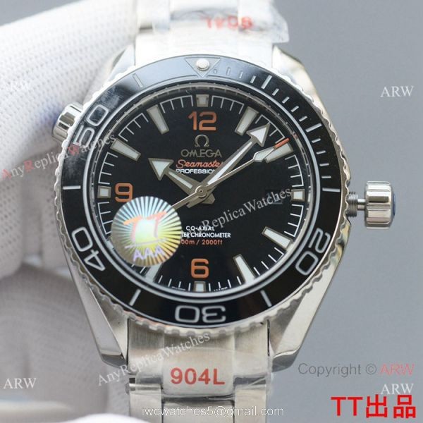 Swiss Quality Omega Seamaster Planet Ocean Watch Citizen 8215 Black Ceramic Bezel 3