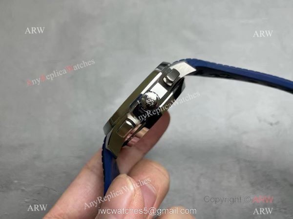 Grade AAA Copy Patek Philippe Aquanaut Chronograph 5968g Watch Blue Rubber Strap 3