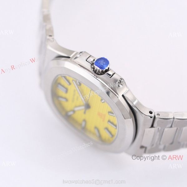 2022 New! Swiss Patek Philippe Nautilus Mcdonalds Edition Watch Lemon Dial 3