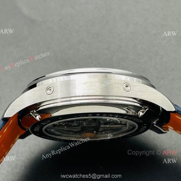 IWS Factory V2 IWC Portuguese Perpetual Calendar Watch Blue Moonphase Dial 40mm 3