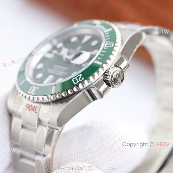 AVA Swiss Copy Rolex Submariner Date 40 Cal.3135 Watch Green Dial 904L Steel 3