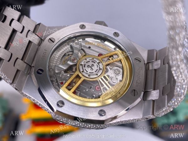 Iced Out Audemars Piguet Royal Oak Swiss Replica Watch Middle East Arabic Face 3