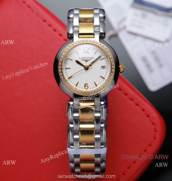 Swiss Quartz Longines PrimaLuna Copy Watch All Gold Women 3