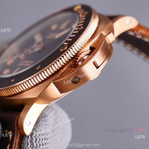 Best Replica Panerai Luminor Submersible PAM 968 Watch Rose Gold 3