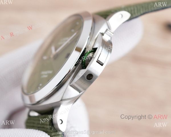 NEW! Clone Panerai Luminor Marina Esteel &8216;Verde Smeraldo PAM01356 Watch Olive Green 44mm 3