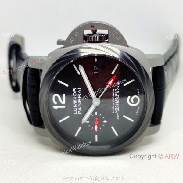 New Panerai Luminor Luna Rossa Gmt 42mm Pam1096 Watch Carbotech Case 3