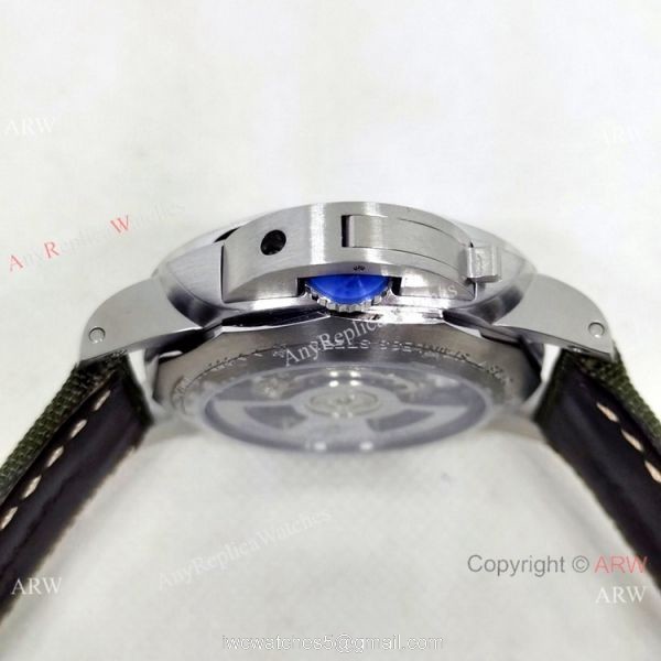 Copy Panerai PAM00535 GMT Watch Green Recycled PET Nylon Strap 3