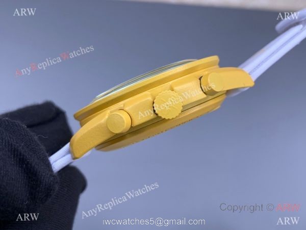 2022 New! Replica Swatch x Omega Mission to SUN Watch Bioceramic lemon case 3