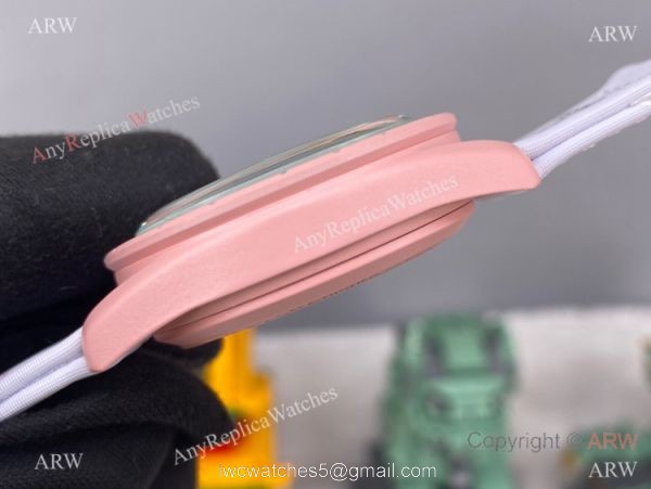2022 New! Replica Swatch x Omega Mission to Venus Watch Pink Version 3
