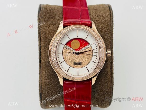 Piaget Womens Watch Limelight Stella Swiss Citizen9015 Rose Gold Diamonds Watch 3