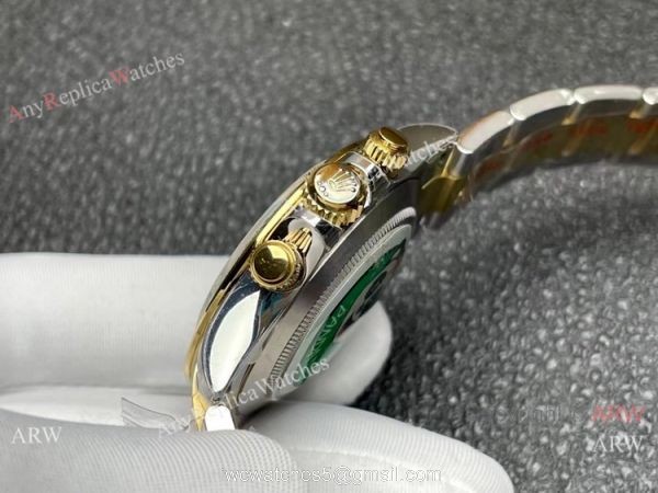 Better Factory BTF Swiss 4130 Rolex Daytona Two Tone Gold Champagne Watch Custom 3