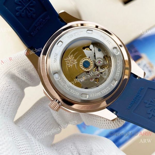 Swiss Quality Copy Patek Philippe Aquanaut Citizen Watch Rose Gold Case 3