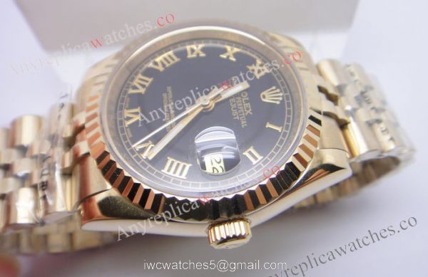 Replica Rolex Yellow Gold Jubilee Datejust Mens Watch 4
