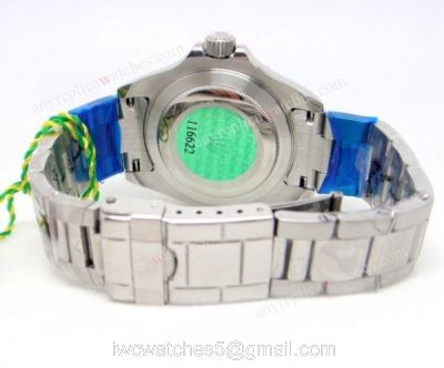 Rolex Yacht Master Stainless Steel Granite Face Mens Watch 4