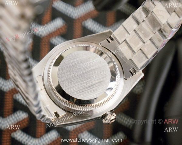 Swiss ETA2836 Rolex DateJust Watch 36mm White Arabic Markers 4