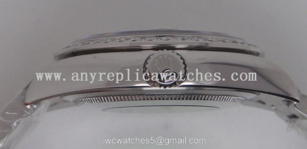 Rolex Datejust Watch SS Oyster Black Flower Face Diamond Bezel 4