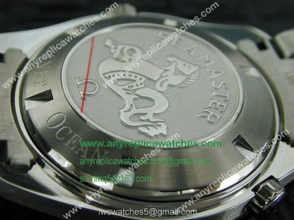 Replica Omega Seamaster Planet Ocean Watch Stainless Steel Black Dial 43mm 4