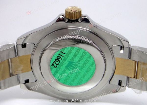 Copy Rolex Yachtmaster 2 Tone White Face Man Watch 4