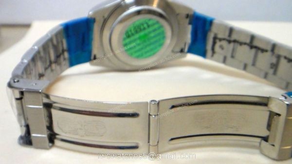 Rolex Explorer Oyster Band Black Face Replica Ladies Watch 4