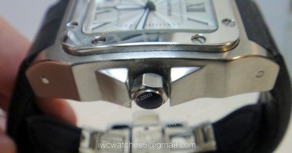 Replica Cartier Santos 100 Men Watch 40mm Quartz Movement Watch 4