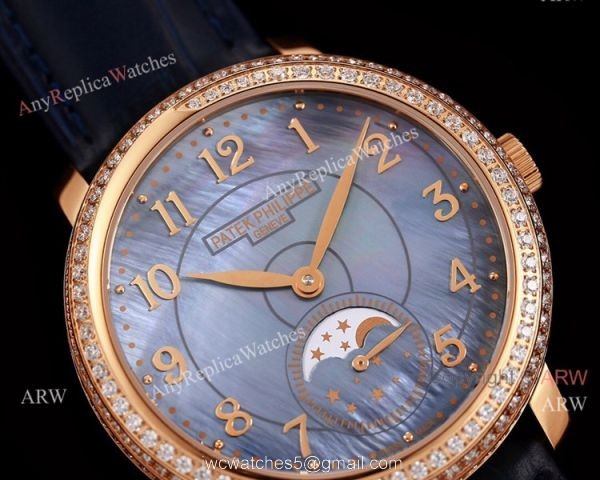 2020 Swiss Patek Philippe Geneve Complications Mother of Pearl Dial Rose Gold Watch 4