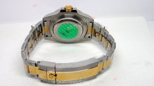 Ceramic Bezel Rolex Submariner Two Tone Blue Face Watch 4
