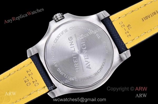 GF Factory Best Breitling Avenger 43 Automatic Watch With Blue Dial Replica 4