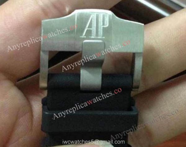 Replica Audemars Piguet Divers Watch Swiss 3120 Black Dial Black Rubber Strap 4