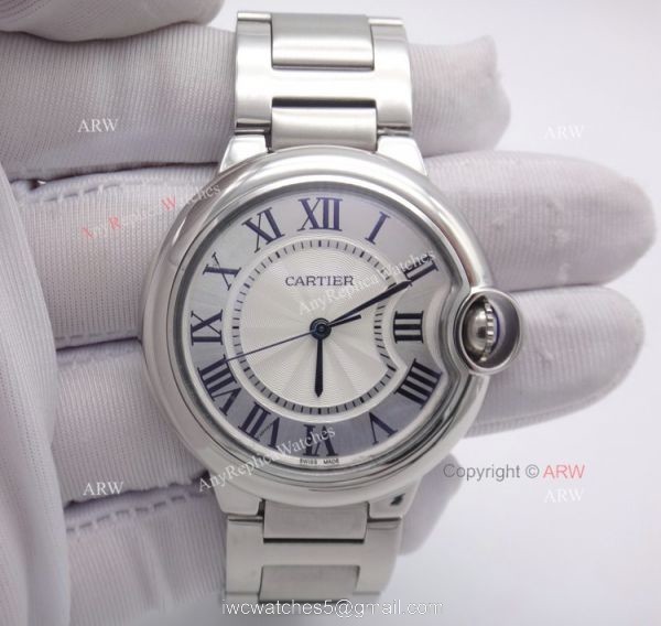 Cartier Ballon Bleu De Stainless Steel Ladies Replica Watch 4