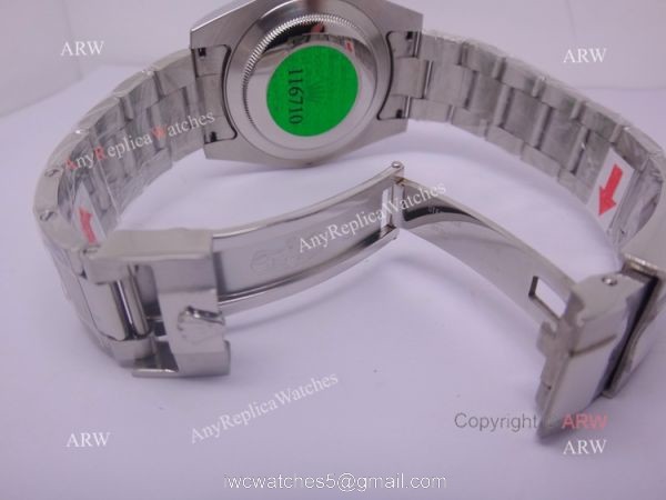 Replica ROLEX GMT-MASTER II Watch SS Case Black Ceramic Bezel 4