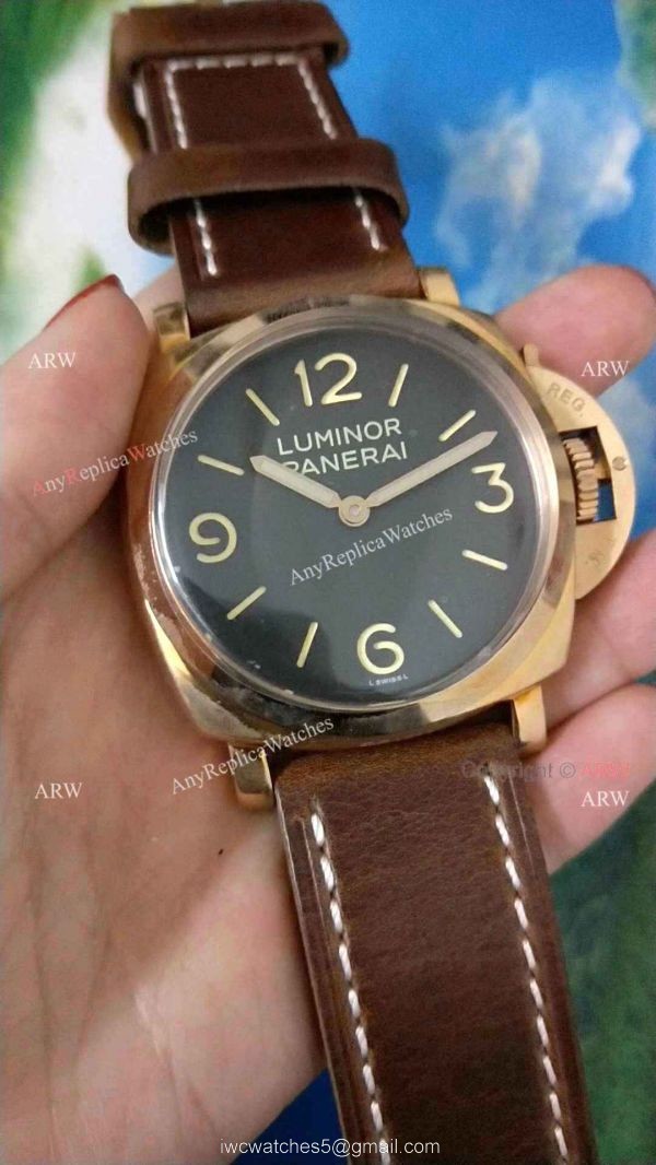 Replica Panerai Rose Gold Luminor Watch PAM00372 4