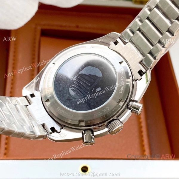 New Copy Omega Speedmaster Watches Black Dial Rubber Srtap 4