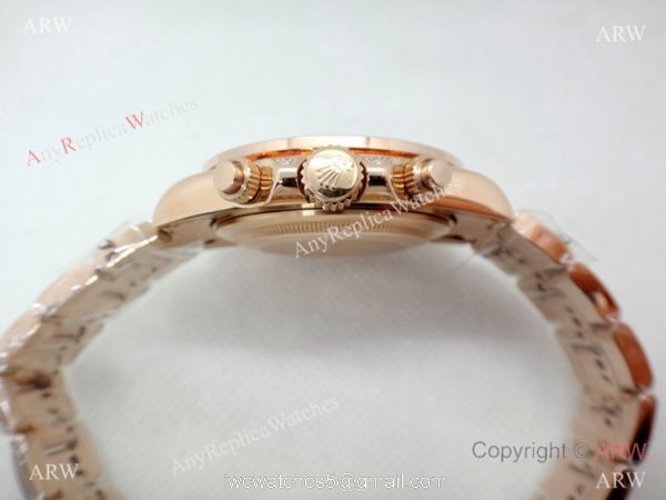 Newest Rolex Daytona Rainbow 40mm watch Rose Gold Automatic Movement 4