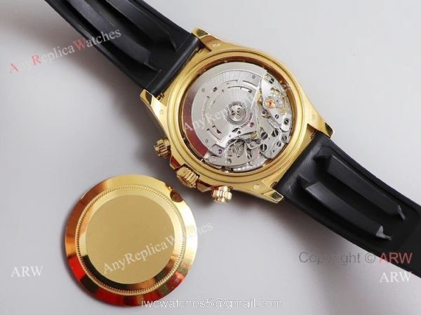 Noob Factory V3 Rolex Daytona Men Watch Gold Case Oysterflex Strap 4