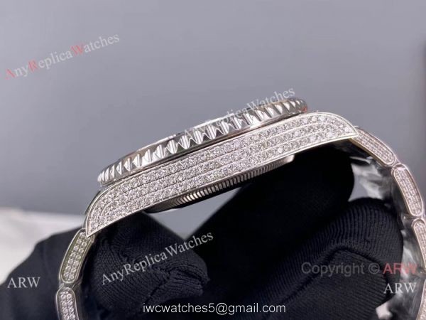 Replica Rolex GMT-Master II 116769 Ice Watch Stainless Steel Diamond Dial 4