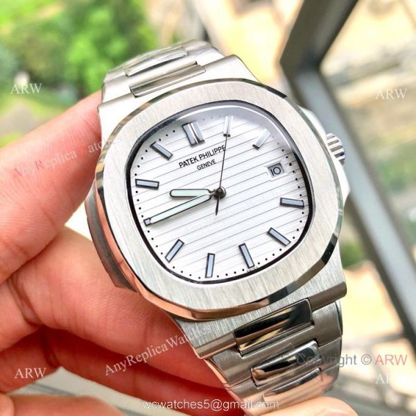 Stainless Steel Brown Dial Patek Philippe Nautilus Copy Watches 40mm 4