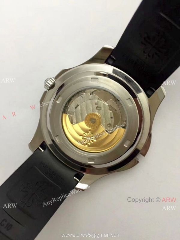 Patek Philippe Copy Aquanaut Travel Time Men Watch Brown Rubber Band 42mm 4
