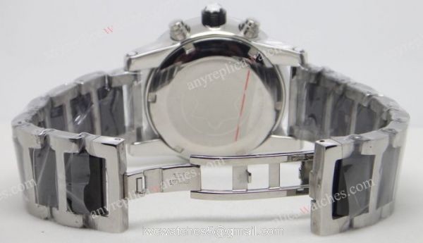 MONTBLANC FLYBACK REPLICA BLACK CHRONOGRAPH STEEL BLACK WATCH 4