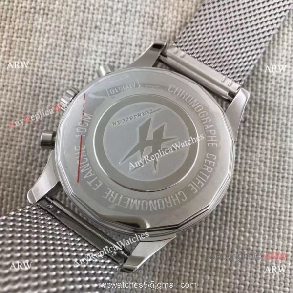 Breitling Stainless Steel Transocean Black Dial Watch Buy Knockoff 4