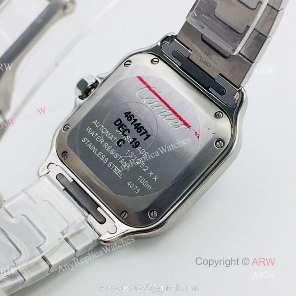 1:1 BV Factory Cartier Santos Cartier Watch Copy QuickSwitch Band 4