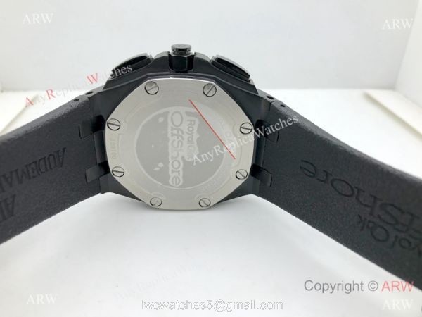 Cheap Audemars Piguet Replica Watches Royal Oak Offshore All Black 44mm Watch 4