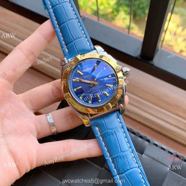 Wholesale Copy Breitling Chronomat 01 Rose Gold Dial Watches 4
