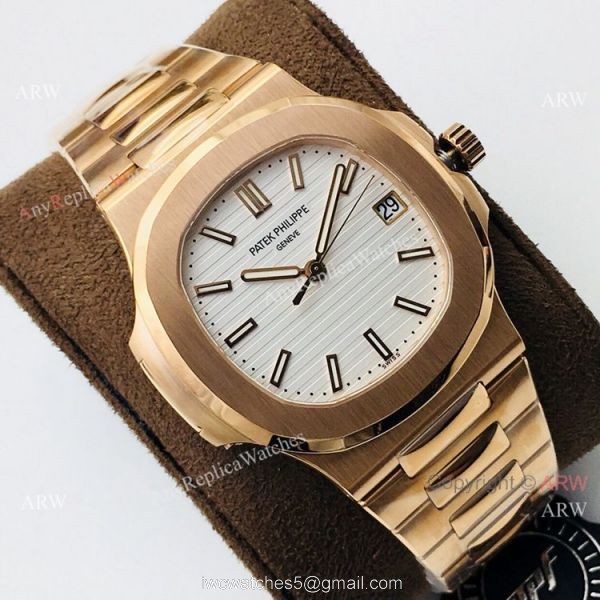PPF V4 Patek Philippe Nautilus Rose Gold Replica Watch Swiss Grade 1 4