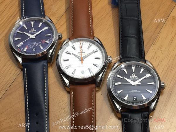 Swiss Grade Omega Seamaster Replica Watch SS Blue Dial New Model 4
