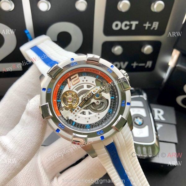 Replica Invicta S1 Rally Automatic Yellow Rubber Strap Men Watch 4