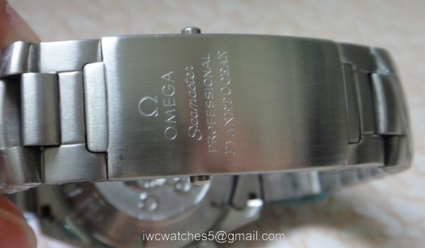 Replica Omega Planet Ocean Seamaster Watch Orange Bezel SS Chronograph Dial 4